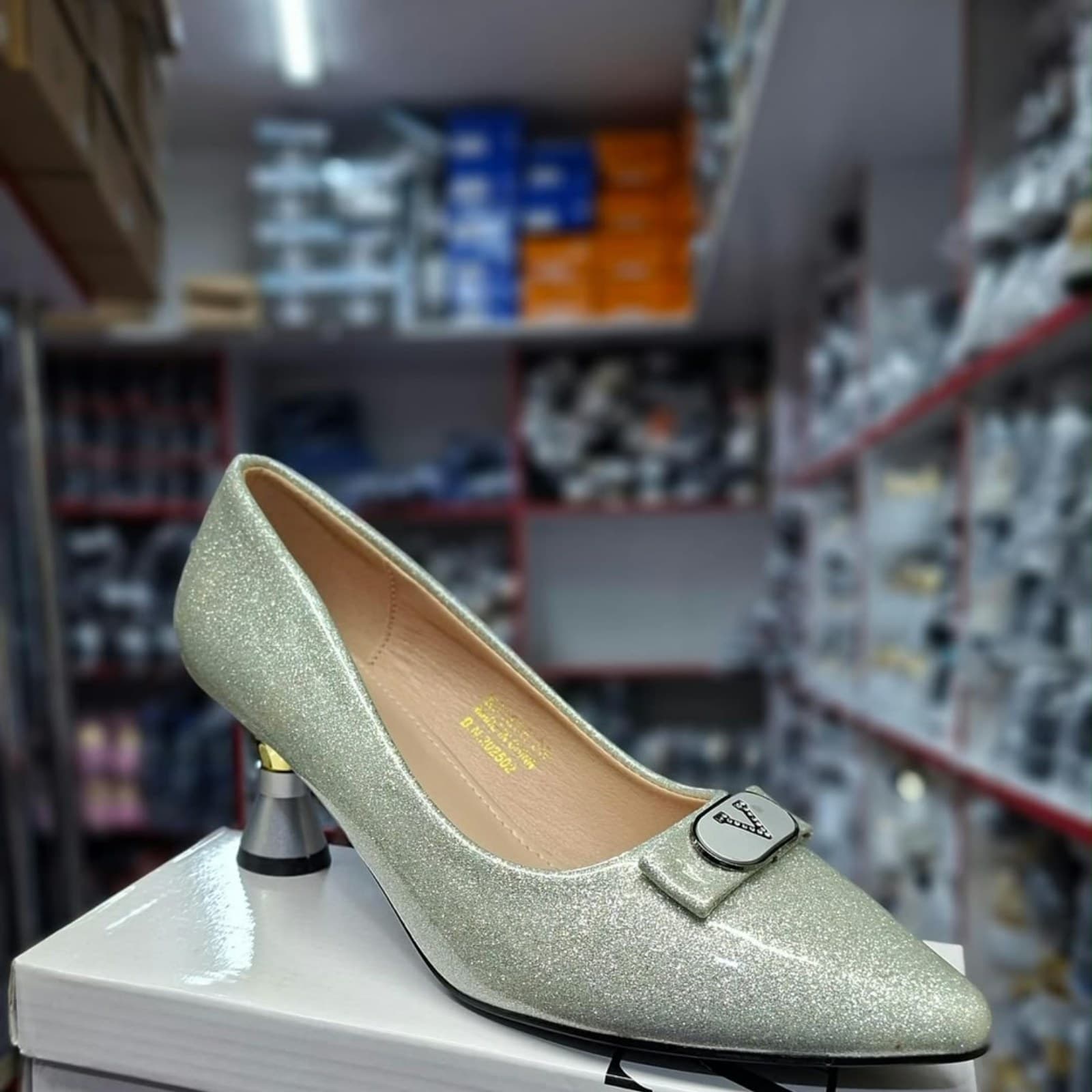 Elegant Nude Patent Kitten Heels thumbnail 7
