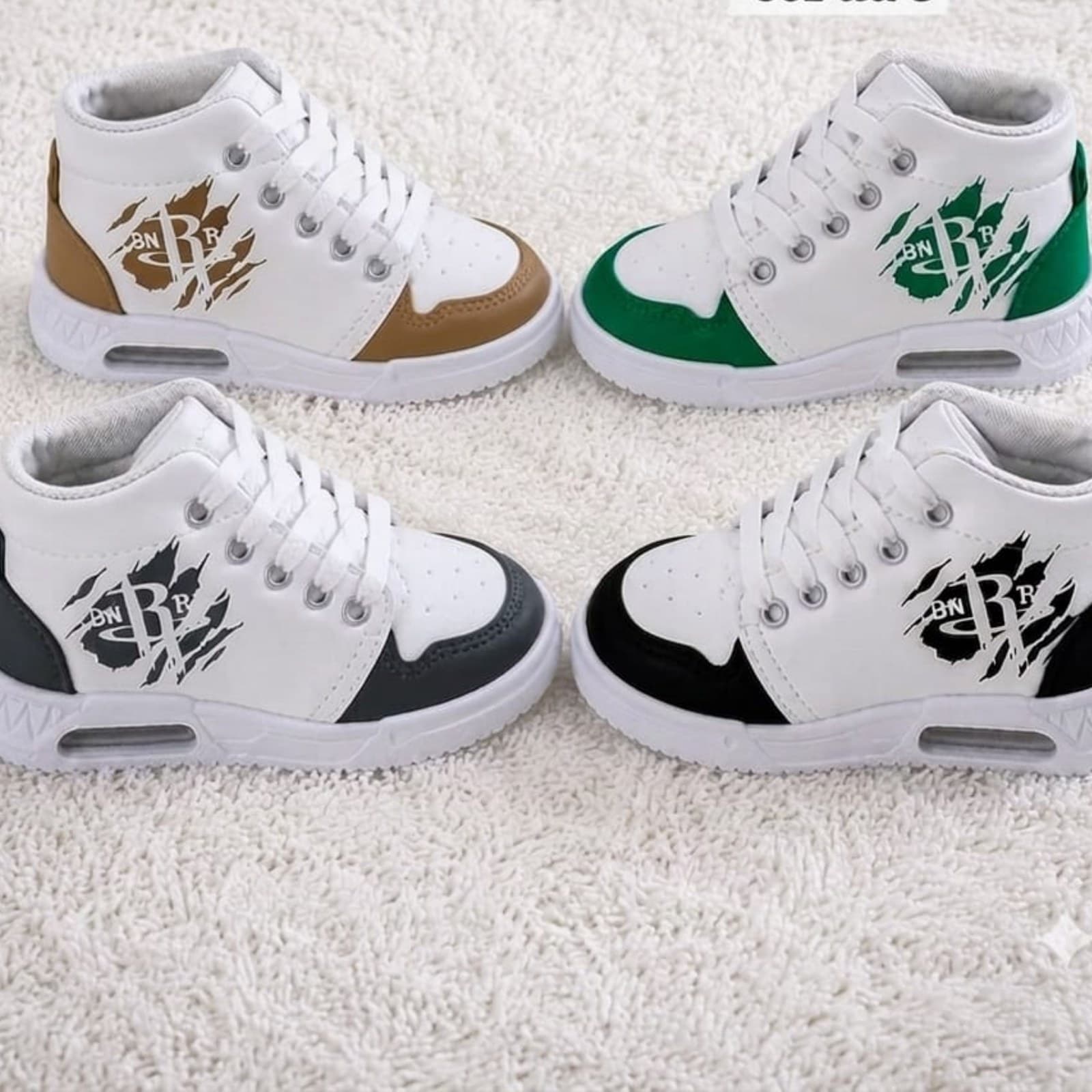 Kids Mid-Top Scratch-Graphic Fashion Sneakers