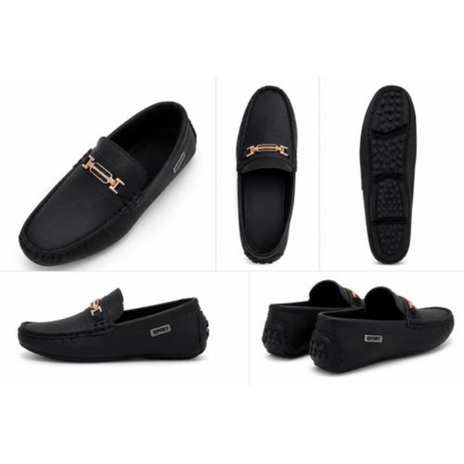 Kids’ Classic Slip-On Loafers – Black Casual Shoes