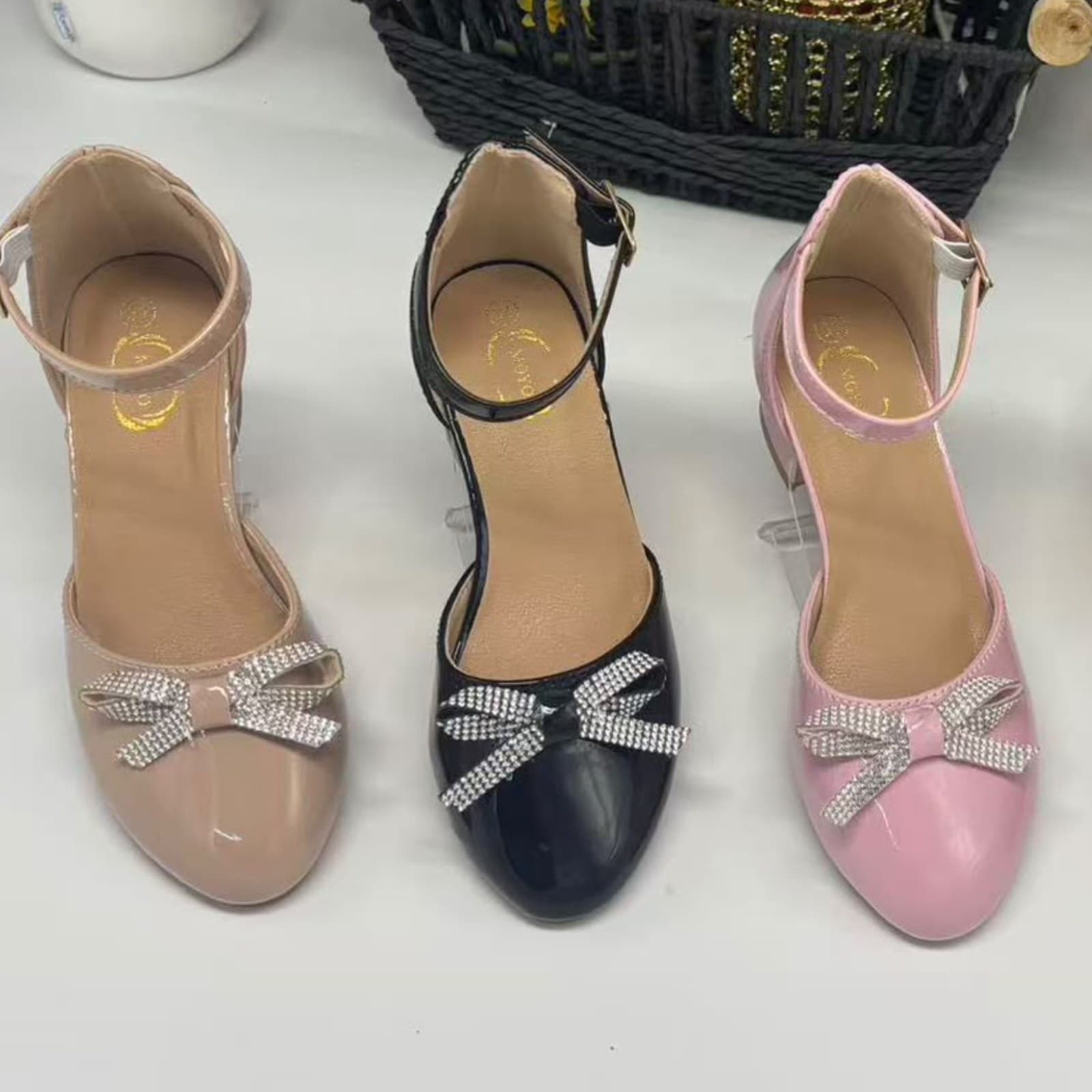 Low block heel party dress shoe