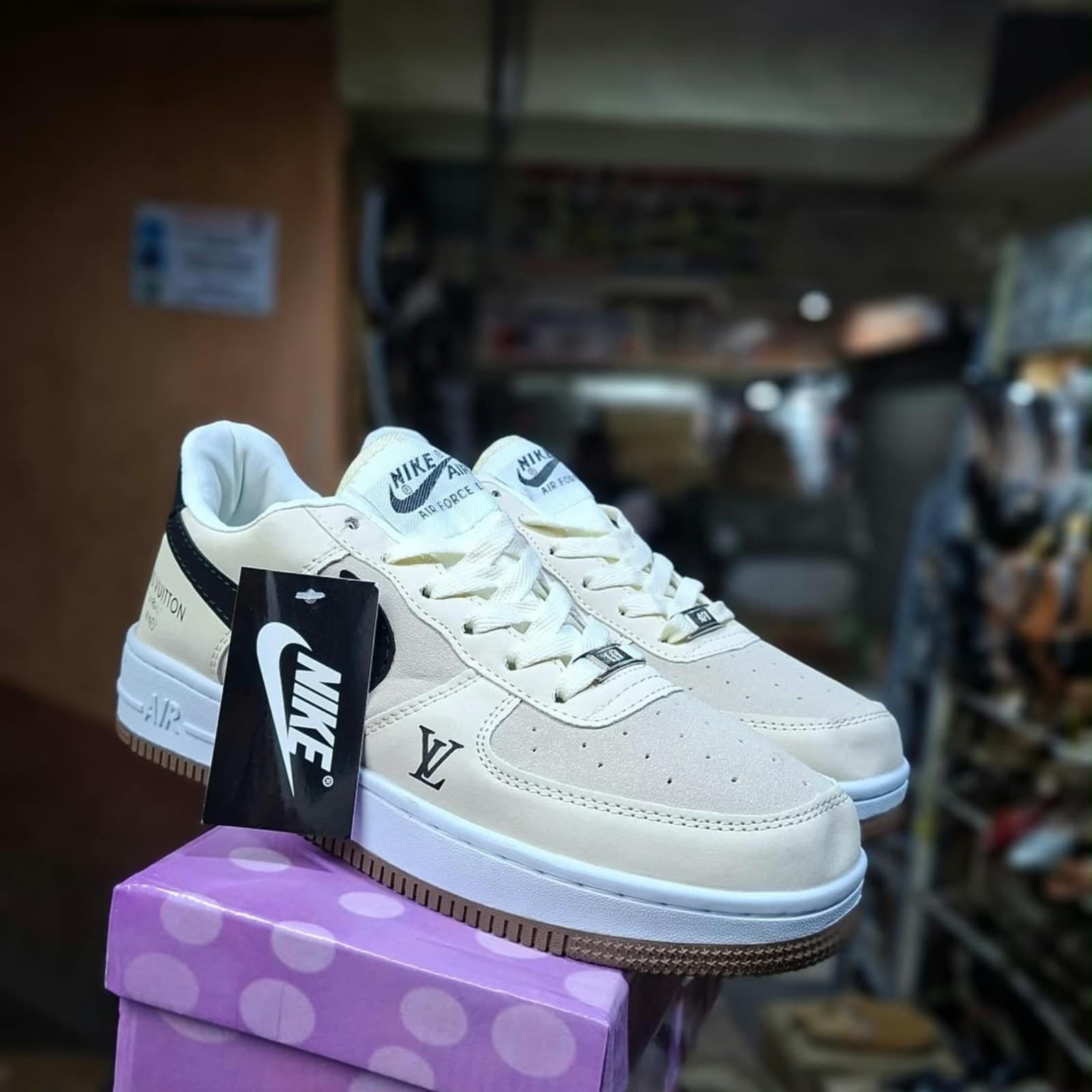 Nike Air Force 1 Low x Louis Vuitton Custom Lifestyle Sneakers