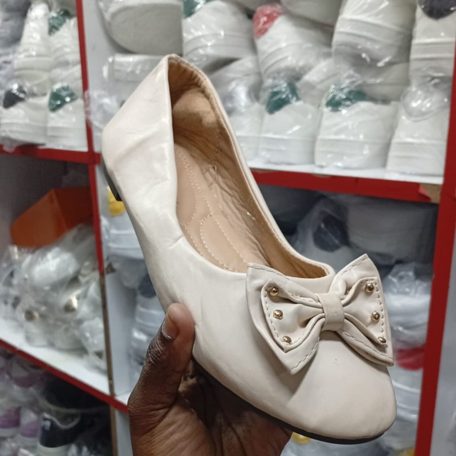 Women's Soft Faux Leather Bow-Knot Ballerina Flats