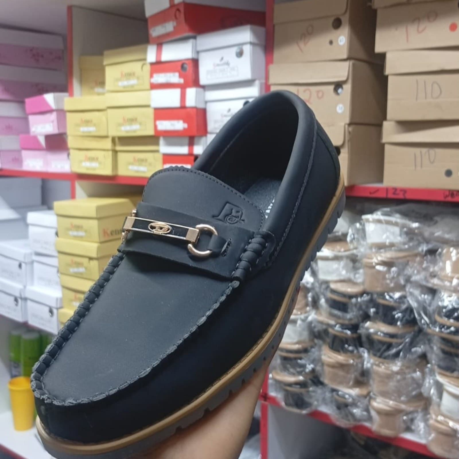 Men's Classic Matte Slip-On Loafer Moccasins